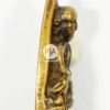 Luang Pu Thuat Amulet (Iron  Back) - Yellow metal and A-Type/Big votive tablet No.1