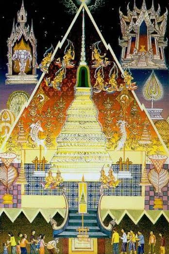 พระบรมธาตุเจดีย์เกศแก้วจุฬามณี สวรรค์ชั้นดาวดึงส์